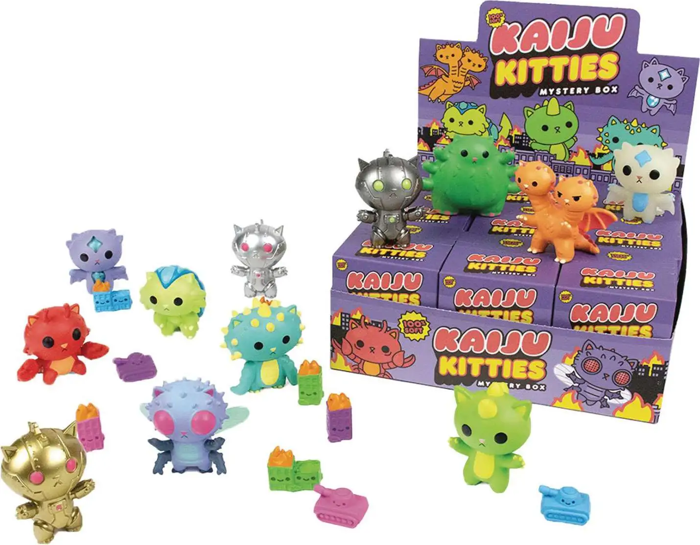 Kaiju Kitties Vinyl Figure Mystery Box [9 Packs]