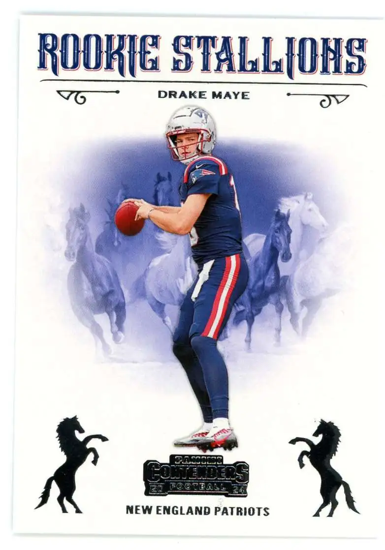 NFL 2024 Panini Contenders Football Rookie Stallions Drake Maye #4 [Rookie]