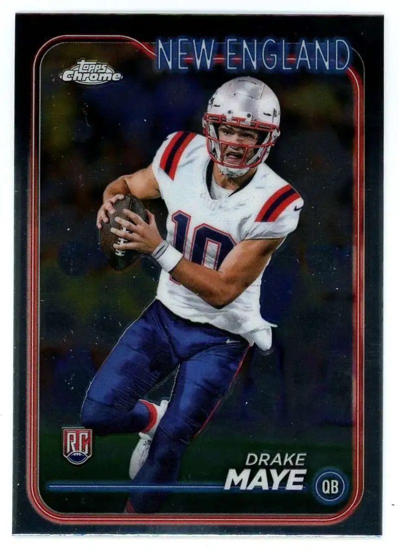NFL 2024 Topps Chrome Football Base Drake Maye #203 [Rookie]