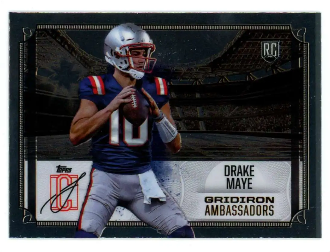 NFL 2024 Topps Signature Class Football Gridiron Ambassadors Drake Maye GA-3 [Rookie]