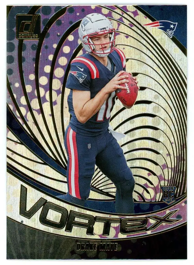 2024 Panini Donruss Drake Maye Throwback Rated Rookie Card #46 – Gem Mint 10 Graded