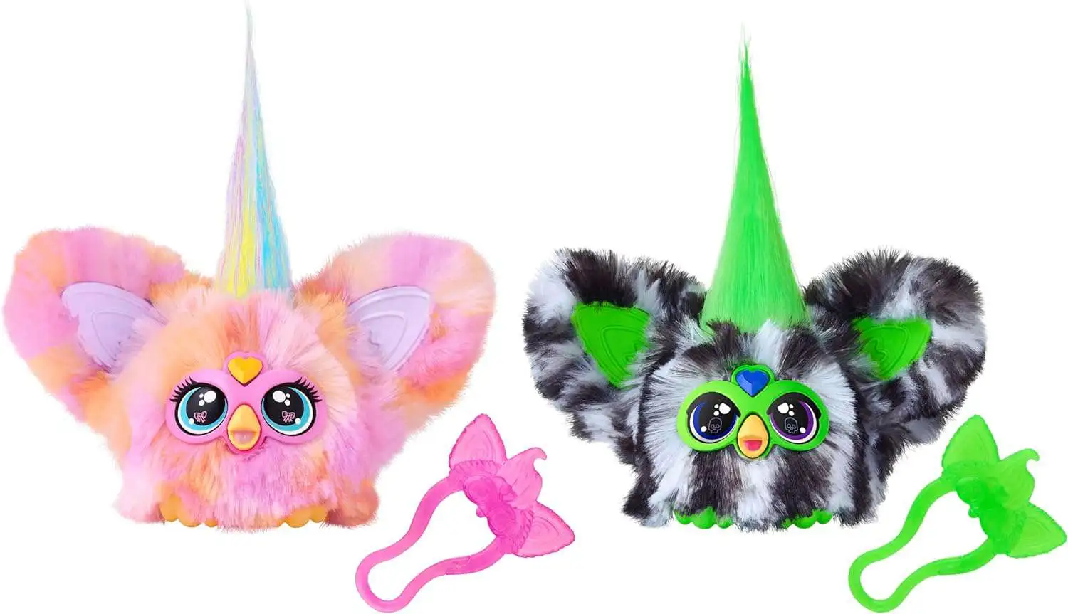 Furby Furblets Mini Friend Greenie-Meanie & May-May Exclusive 2.5-Inch Figure 2-Pack