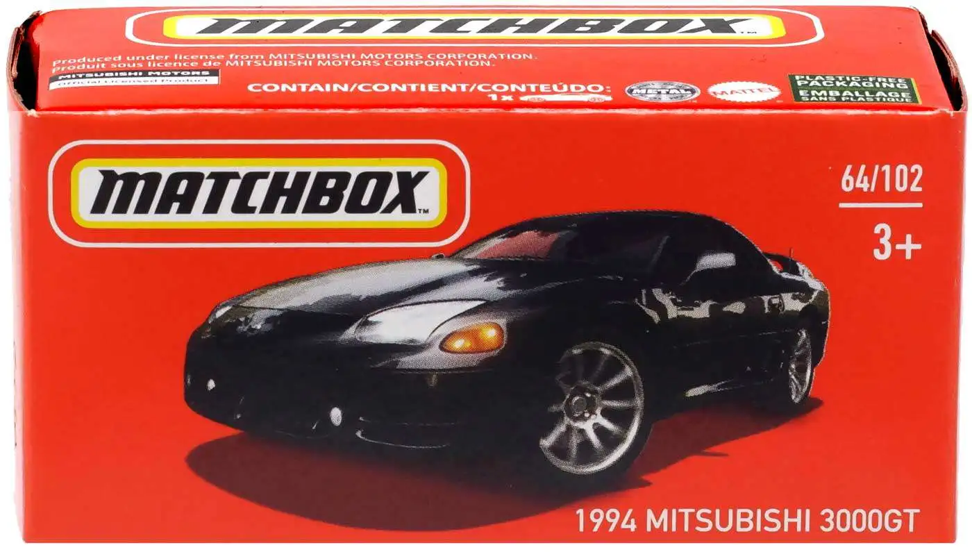 2022 Matchbox POWER GRABS Case A ~ 64/102 ~ In Stock! 1994 Mitsubishi 3000GT 