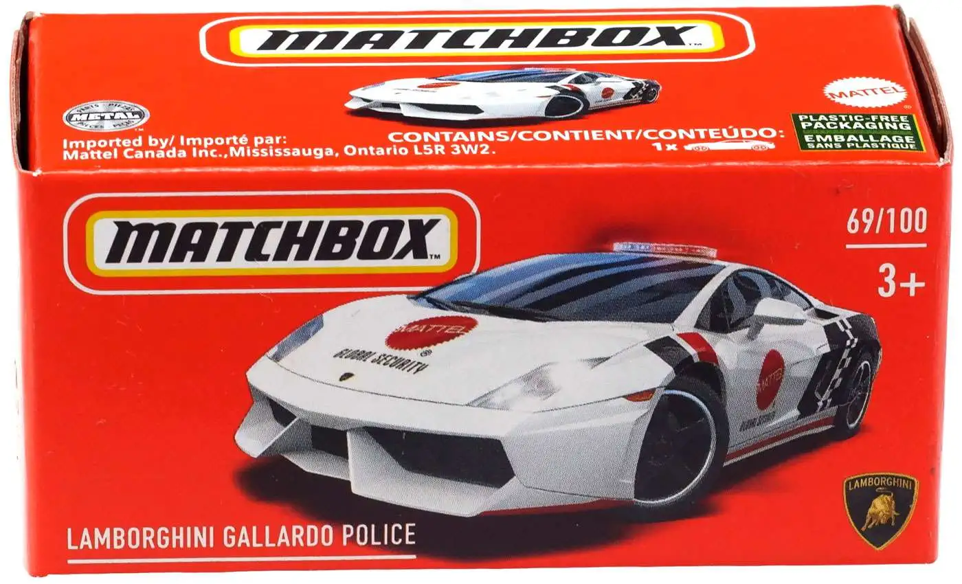 Matchbox Drive Your Adventure Lamborghini Gallardo Police Diecast Car 69100  Mattel - ToyWiz
