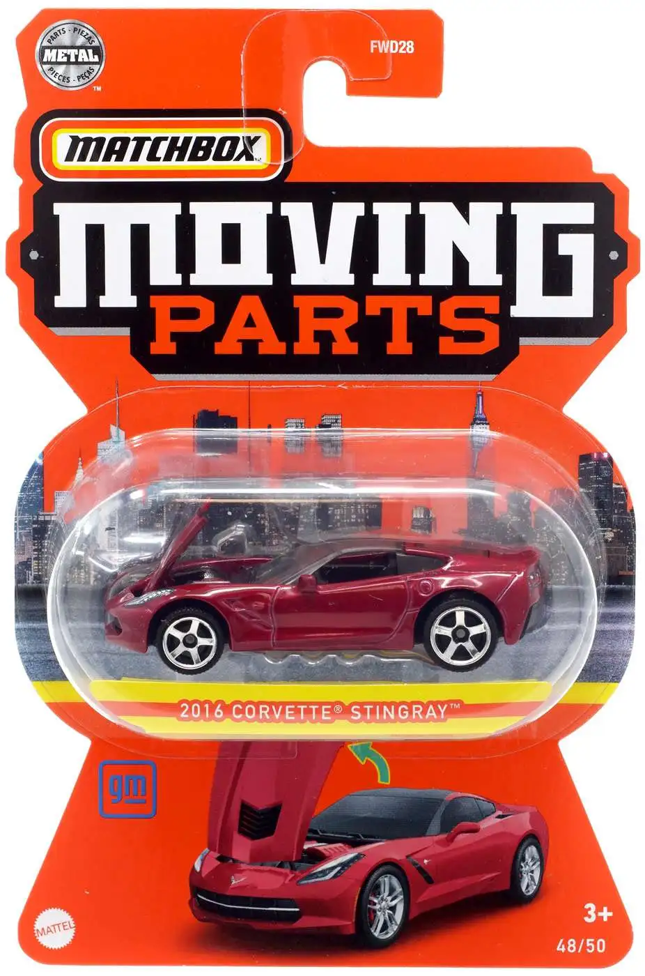 2020 issue MATCHBOX Moving Parts: 2016 Chevy Camaro BLUE NEW in BLISTER 