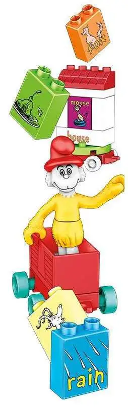 Details about   Mega Bloks Dr Suess Green Eggs And Ham Train 38 pcs Rhyme To Build 