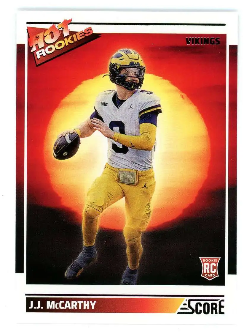 NFL 2024 Score Football Hot Rookies J.J. McCarthy #11 [Rookie]