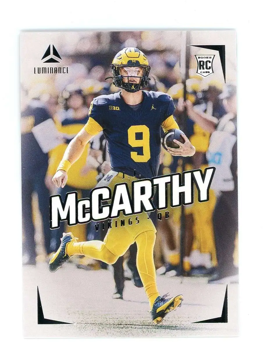 NFL 2024 Luminance Football J.J. McCarthy #112 [Rookie]