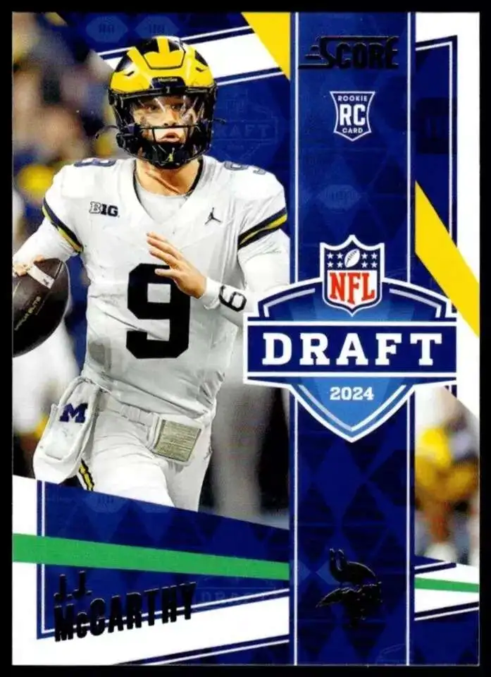 NFL 2024 Score Football NFL Draft J.J. McCarthy #4 [Rookie]