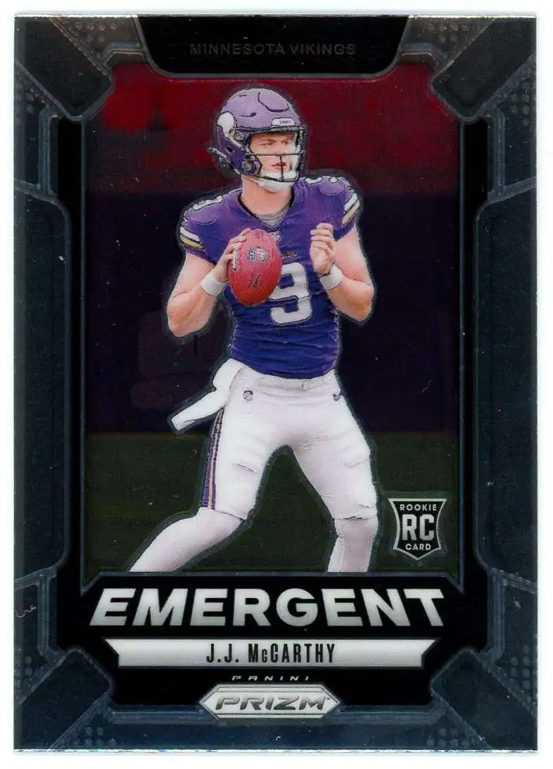 NFL 2024 Panini Prizm Football Emergent J.J. McCarthy #19 [Rookie]
