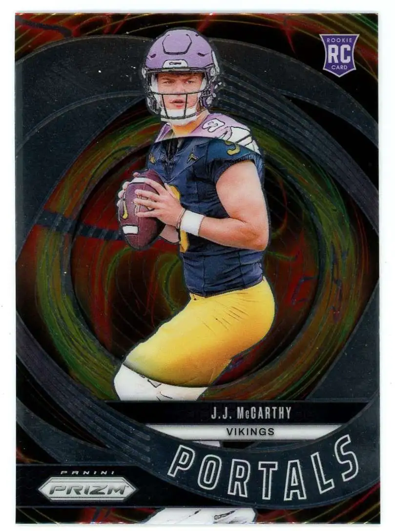 NFL 2024 Panini Prizm Football Portals J.J. McCarthy #7 [Rookie]