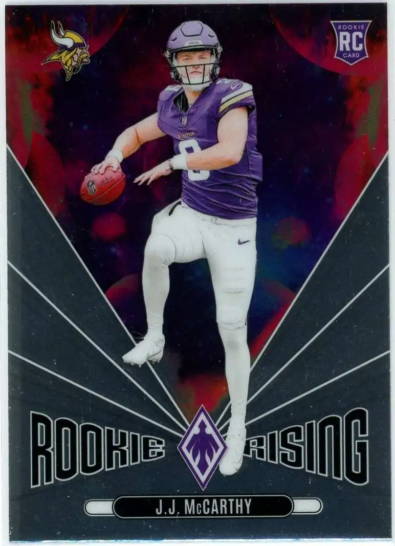 NFL 2024 Panini Phoenix Football Rookie Rising J.J. McCarthy RR-JMY [Rookie]