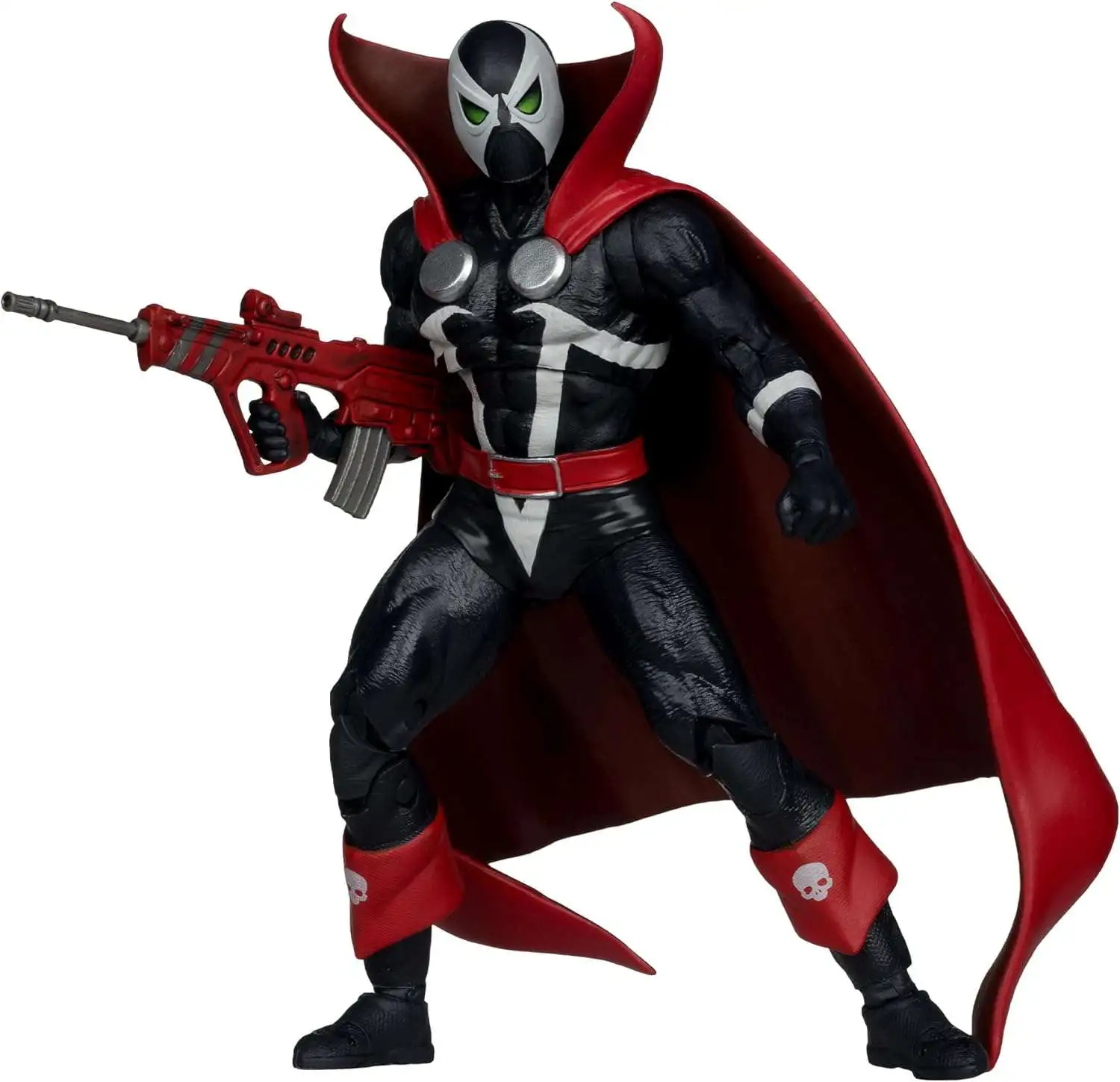 McFarlane Toys Page Punchers Spawn Action Figure & Comic Book [1977 Red & Black, Red Platinum Edition, Digital Collectible]