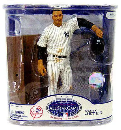 Derek Jeter 2008 New York Yankees Men's Grey Road Jersey w/ All Star Patch