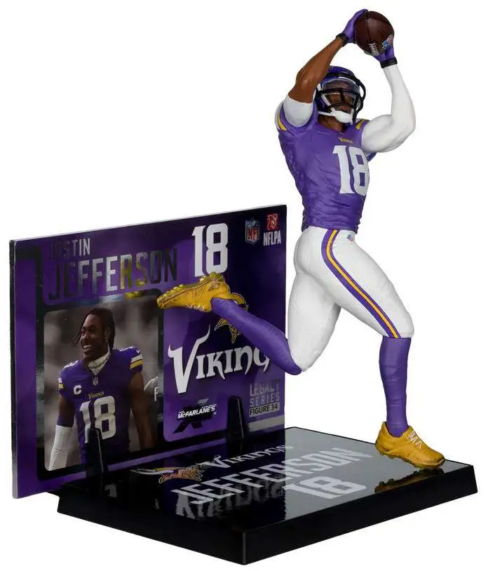McFarlane Toys NFL Minnesota Vikings Sports Football Justin Jefferson Action Figure