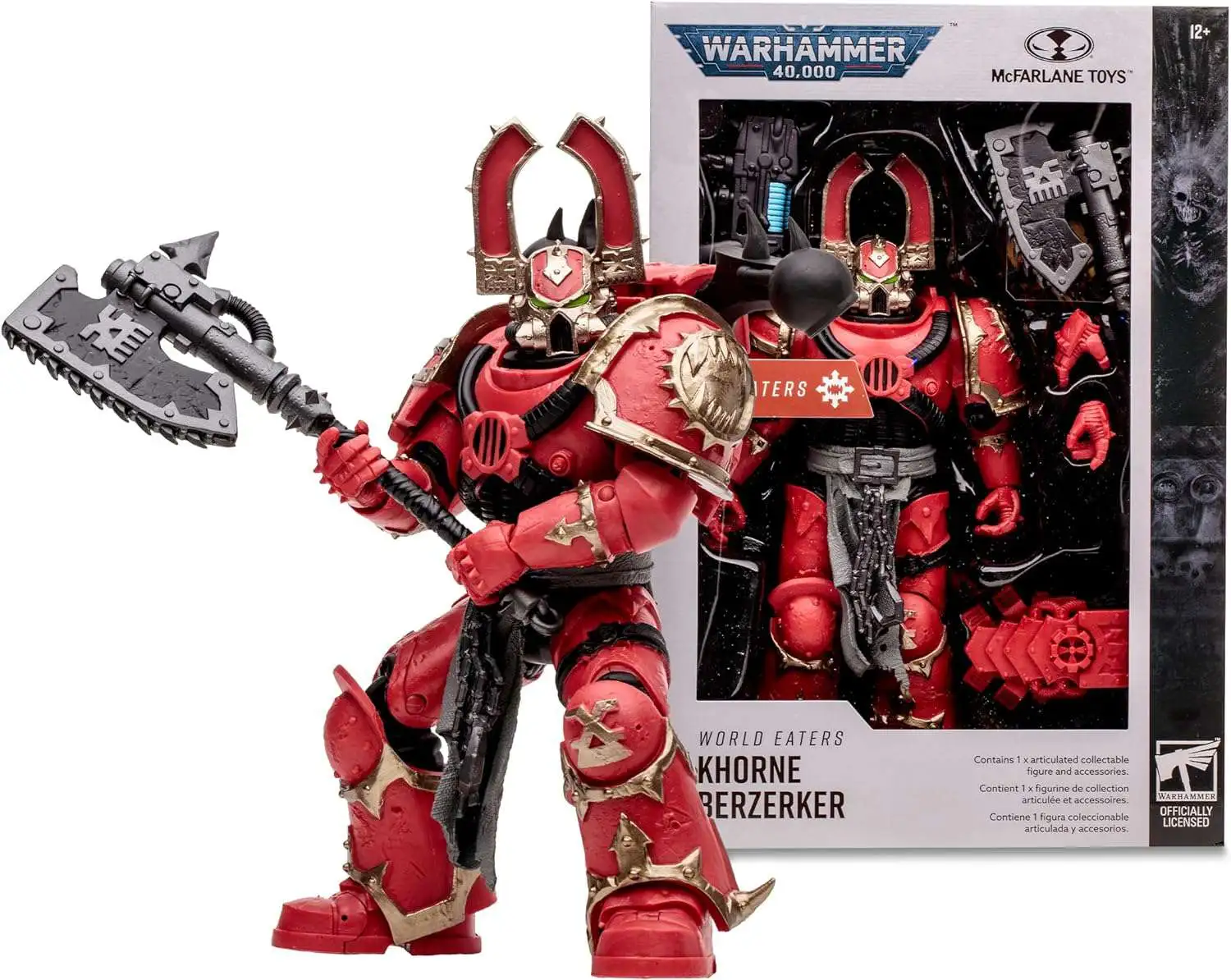 McFarlane Toys Warhammer 40,000 World Eaters Khorne Berzerker 7 Action ...