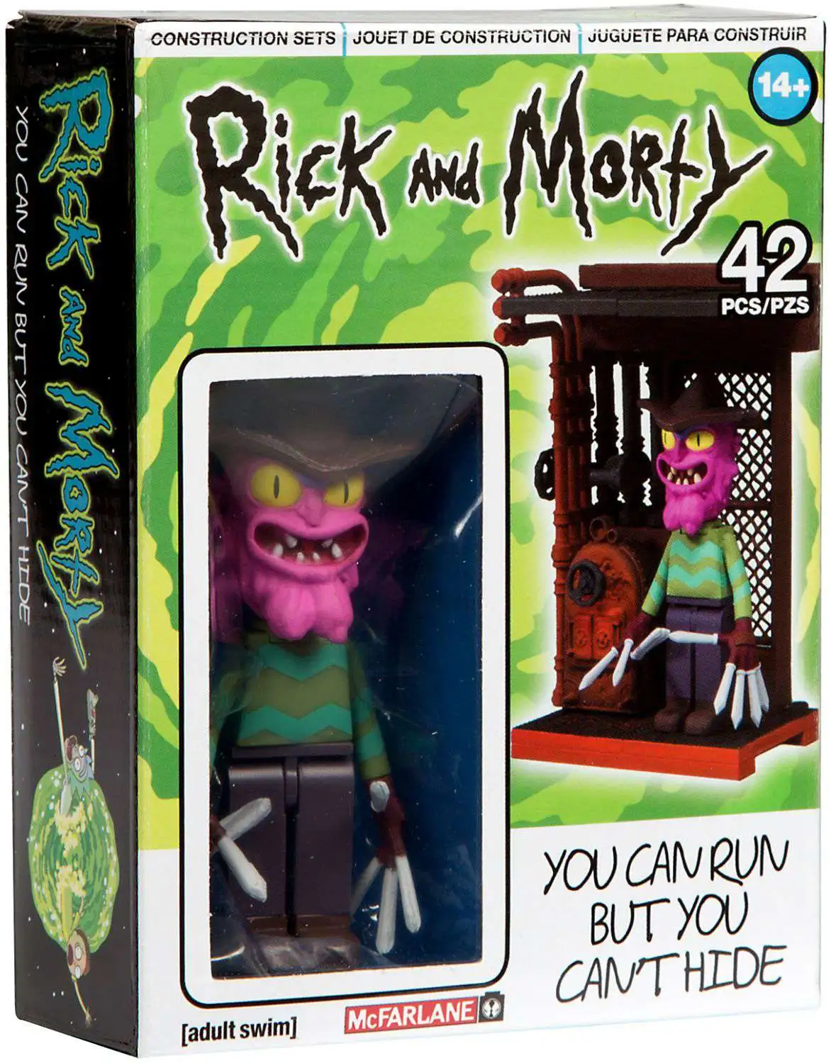 Rick and Morty  The Discreet Assassin McFarlane Toys 54 Pcs Construction Alien & 