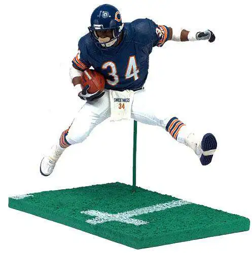 McFarlane Toys NFL Chicago Bears Sports Football Walter Payton Deluxe Action Figure [Blue Jersey, Damaged Package]