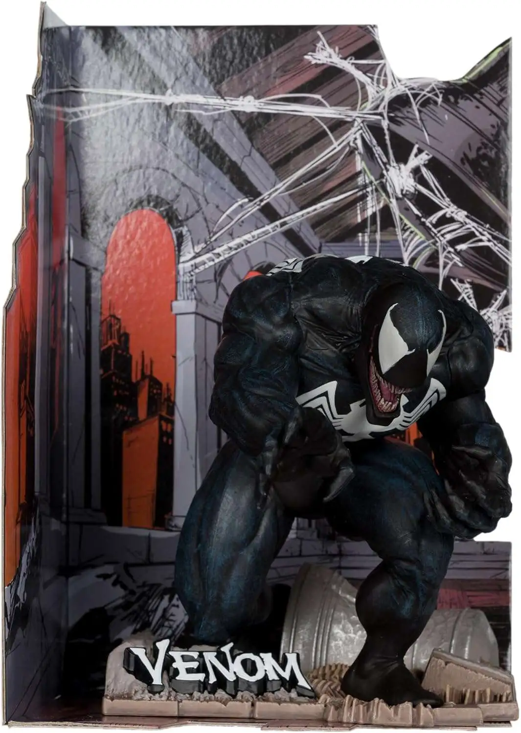 McFarlane Toys Marvel Venom 110 Posed Figure with Scene The