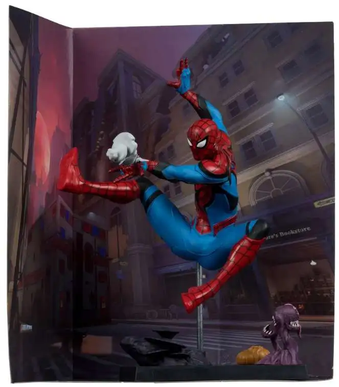 McFarlane Toys Marvel Rivals Gamerverse Spider-Man Posed Figure with Scene & Comic