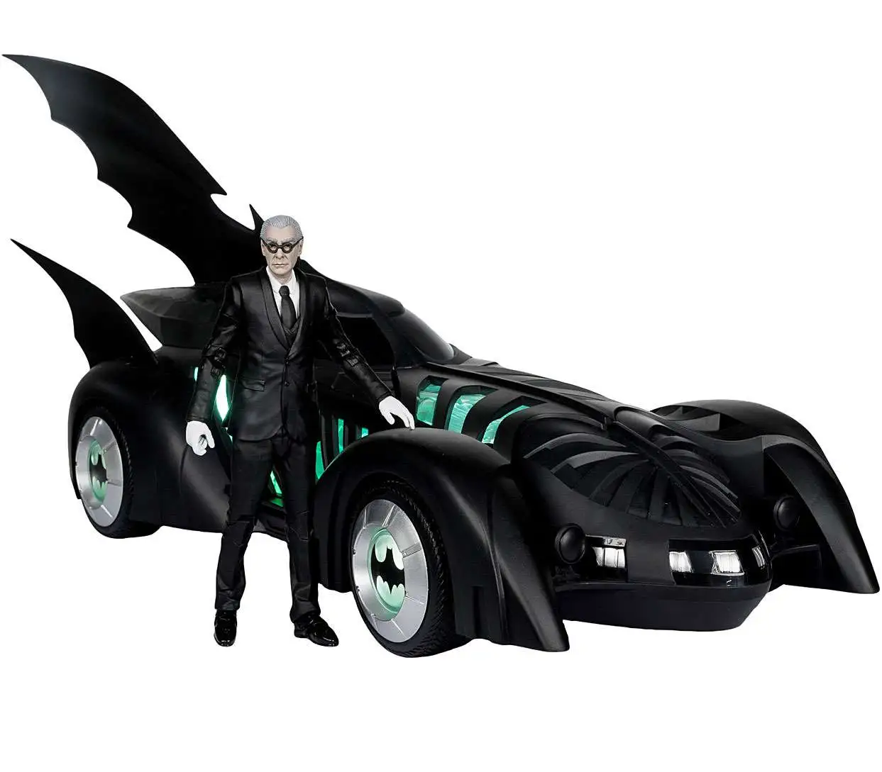McFarlane Toys DC Multiverse Alfred Pennyworth & Batmobile Action Figure Vehicle [Batman Forever]