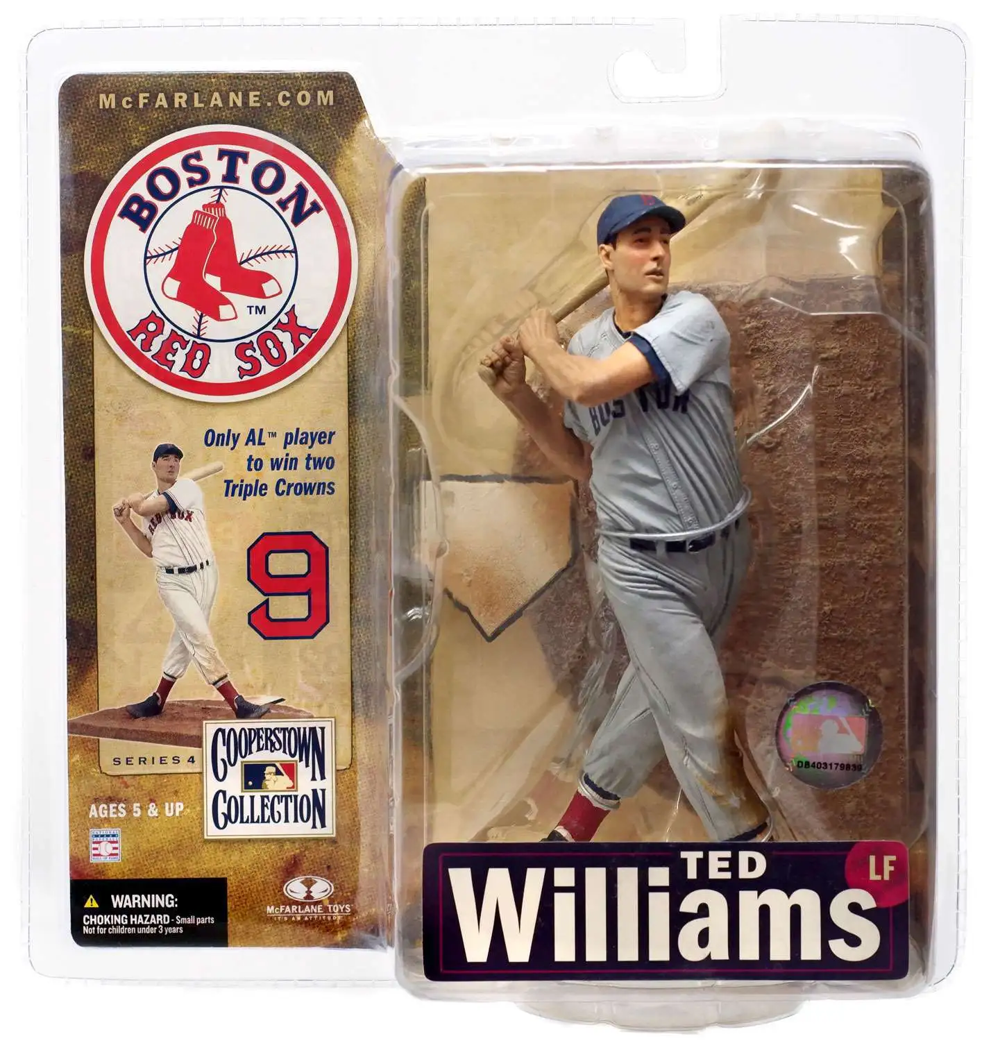 McFarlane Toys MLB Boston Red Sox Sports Picks Baseball Cooperstown  Collection Series 4 Ted Williams Boston Red Sox Action Figure Gray Uniform  - ToyWiz