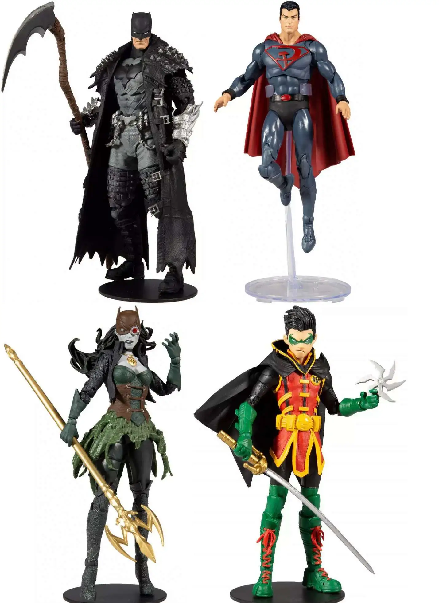 McFarlane Toys DC Multiverse Batman, Superman, The Drowned Robin Set of 4  Action Figures - ToyWiz