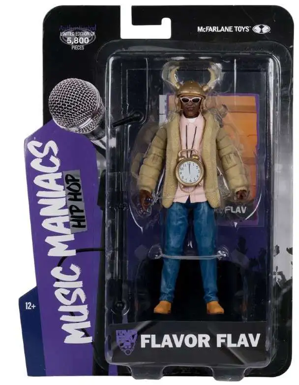 McFarlane Toys Public Enemy Music Maniacs Hip Hop Flavor Flav Action Figure