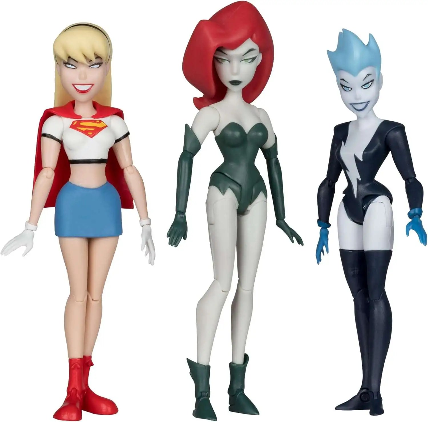 McFarlane Toys DC The New Batman Adventures Gold Label Collection Poison Ivy, Live Wire & Supergirl Exclusive Action Figure 3-Pack [Girls Night Out]