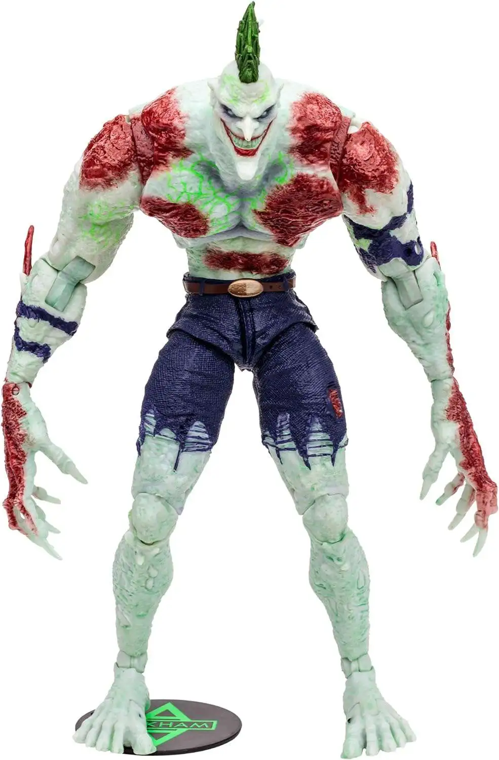 McFarlane Toys DC Multiverse Gold Label Collection The Joker Titan Exclusive MEGA Action Figure [Arkham Asylum, Glow in The Dark]