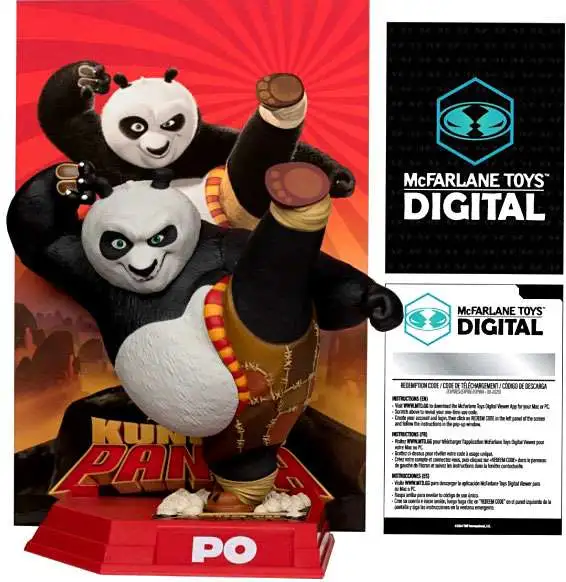 McFarlane Toys Kung Fu Panda Movie Maniacs Po Exclusive Posed Figure [Digital Collectible]