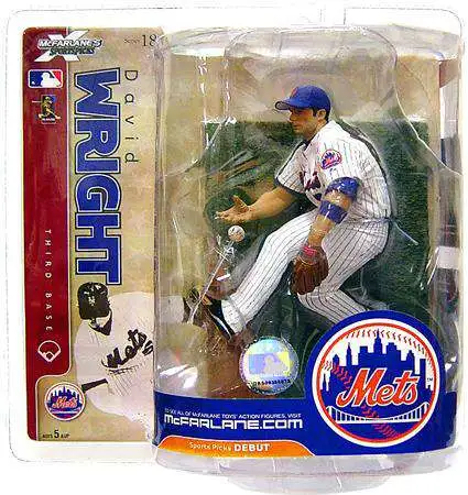 McFarlane Toys MLB New York Mets Sports Baseball Series 18 David Wright Action Figure [White Jersey, Damaged Package]