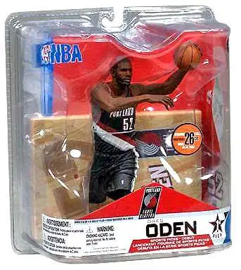 McFarlane Toys NBA Portland Trailblazers Sports Basketball Series 14 Greg Oden Action Figure [Black Jersey]