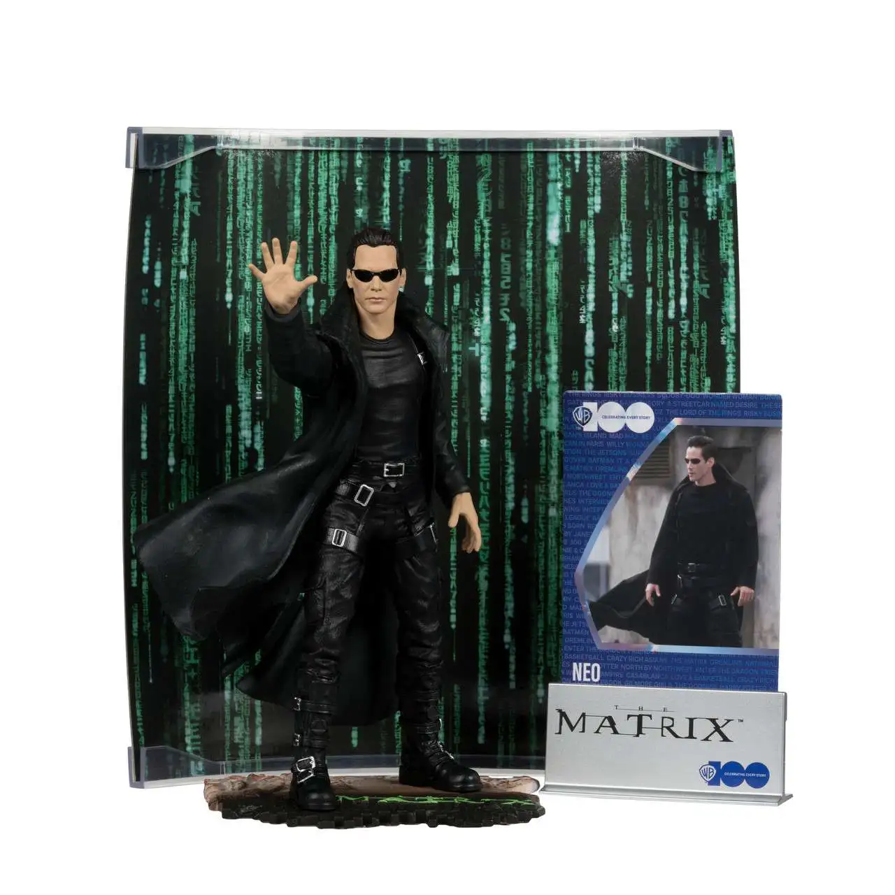 McFarlane Toys The Matrix Movie Maniacs Neo 6 Posed Figure - ToyWiz