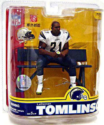 McFarlane Toys NFL San Diego Chargers Sports Football Series 16 LaDainian  Tomlinson Action Figure [White Jersey Variant, Damaged Package]