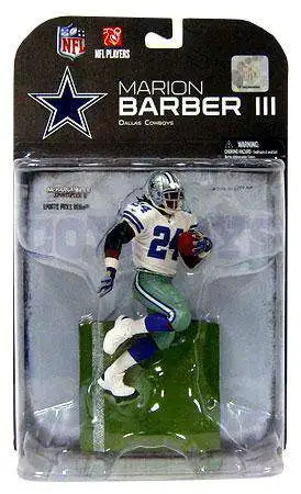 McFarlane Toys NFL Dallas Cowboys Sports Football Series 19 Marion Barber Action Figure [White Jersey, Damaged Package]