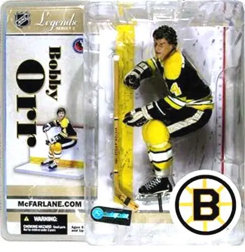 NHL Legends Series 3 Figure Bobby Orr Black and Yellow Jersey