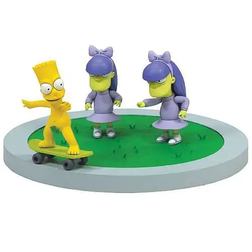 Mcfarlane Toys Simpsons Movie Bart Sherri Terri Doodle Dare Action Figure Set Agrohort 