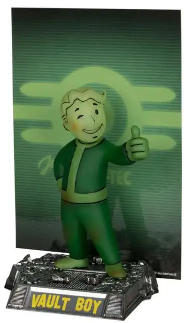 McFarlane Toys Fallout Movie Maniacs Gold Label Collection Vault Boy 5-Inch Posed Figure [Glow-in-the-Dark Edition]