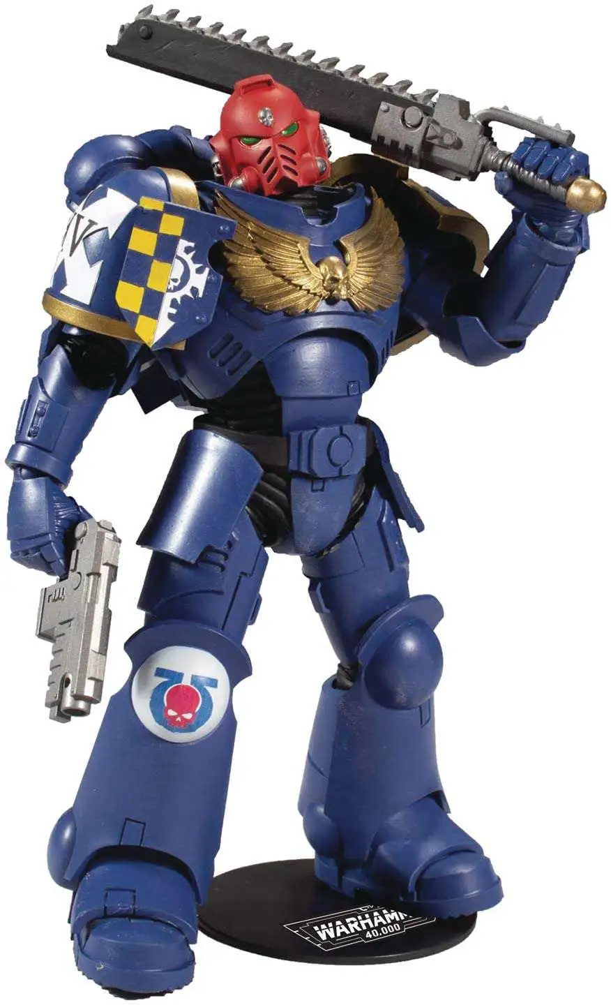 McFarlane Toys Warhammer Ultramarines Primaris Assault Intercessor Action Figure [Damaged Package]