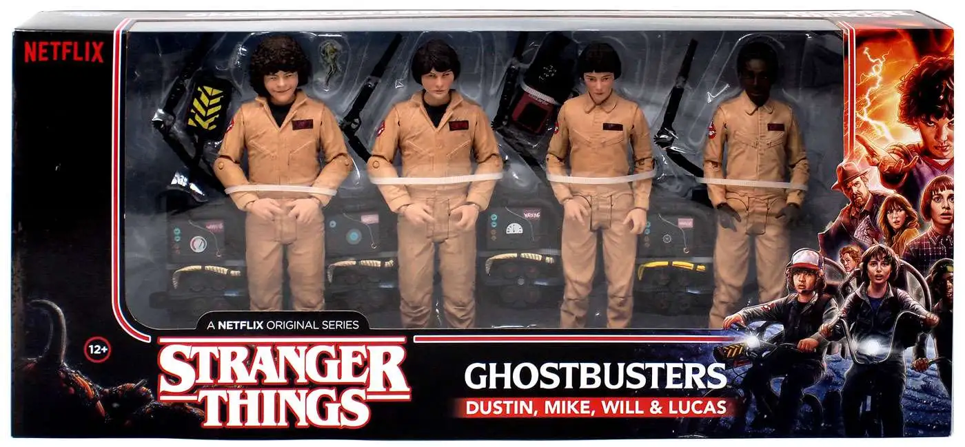 WILL & LUCAS ALS GHOSTBUSTERS 6" McFARLANE TOYS STRANGER THINGS DUSTIN MIKE 