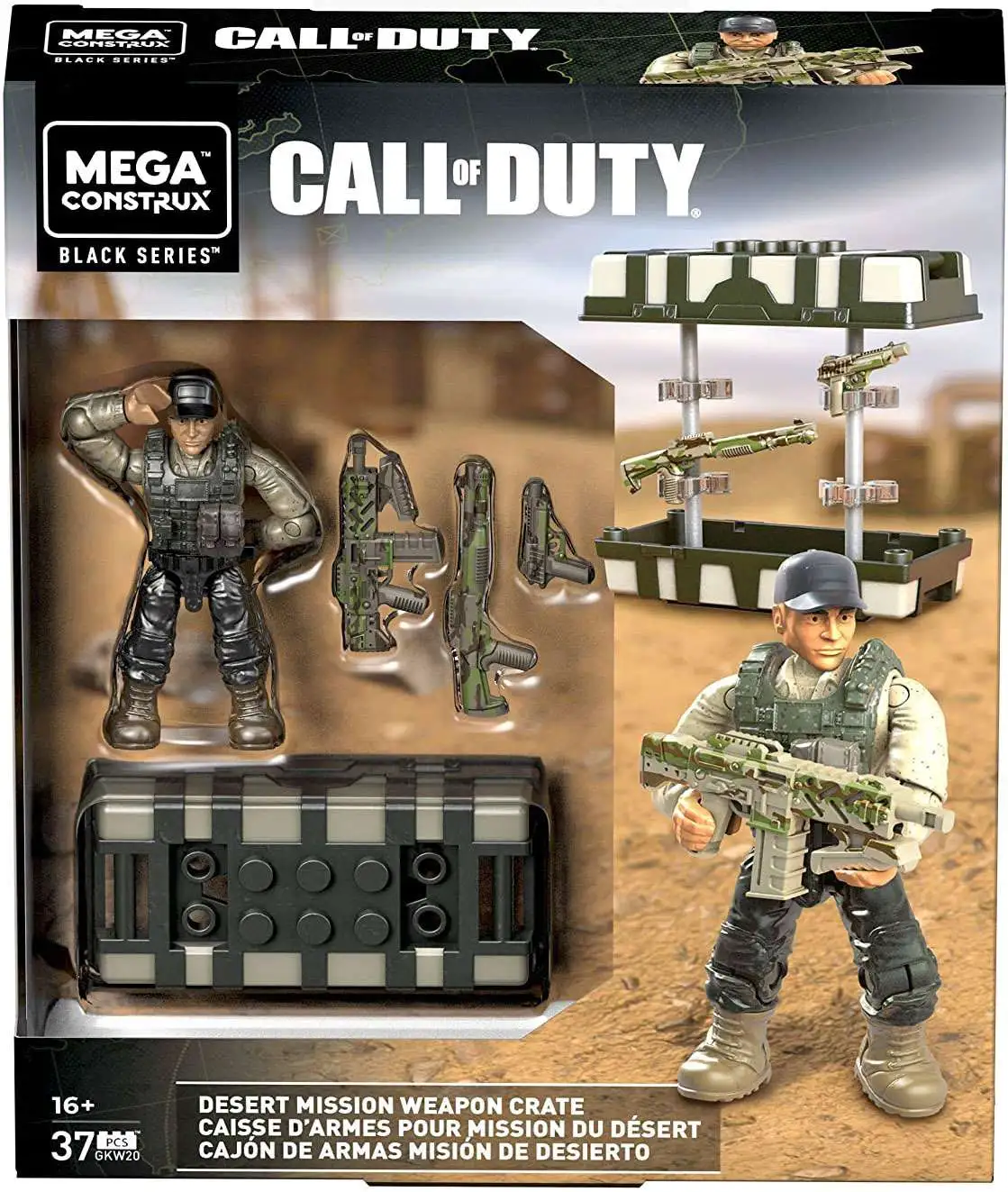 Call of Duty Desert Mission Weapon Crate GKW20 MEGA Construx Figure for sale online 