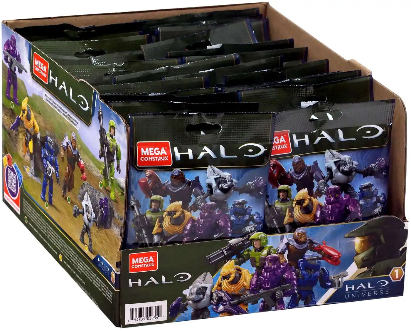  Mega Construx Halo Universe Series 2 Blind Bag Mini Figures  (Pack of 4) : Toys & Games