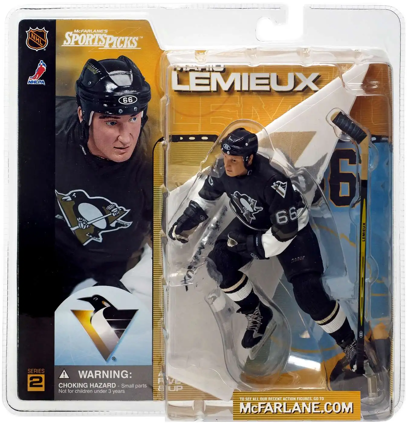 McFarlane Toys NHL Pittsburgh Penguins Sports Picks Hockey Legends Series 8 Mario  Lemieux Action Figure Black Jersey - ToyWiz