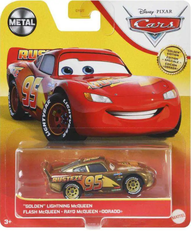 Disney / Pixar Cars "Golden" Lightning McQueen Exclusive Diecast Car [Damaged Package]