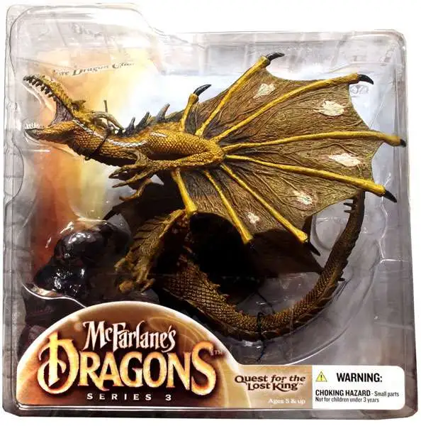 McFarlane's Dragons The Fire Clan Dragon Quest For The Lost King Toy Figure  NEW
