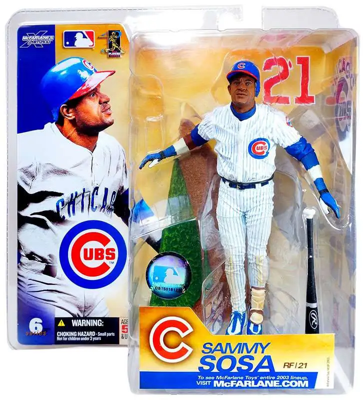 McFarlane Toys MLB Chicago Cubs Sports Picks Baseball Series 6 Sammy Sosa  Action Figure White Jersey Variant - ToyWiz