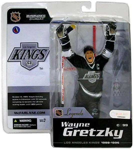 McFarlane Toys NHL Los Angeles Kings Sports Picks Hockey Legends Series Wayne  Gretzky Action Figure Black Jersey ToyWiz