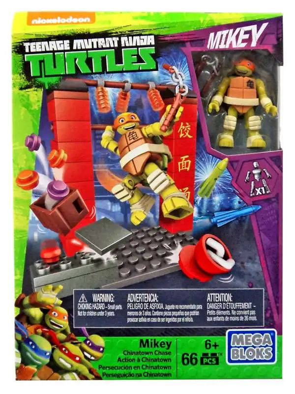 Mega Bloks Teenage Mutant Ninja Turtles Half Shell Heroes Mikey Chinatown Chase Set #32717