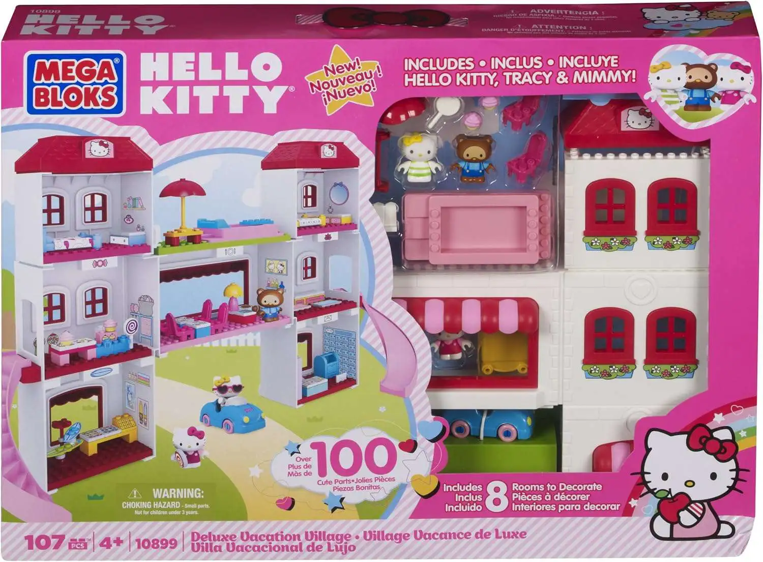Mega Bloks Sanrio Hello Kitty Deluxe Vacation Village Set 10899